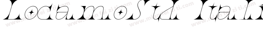 LocamoStd Itali字体转换
